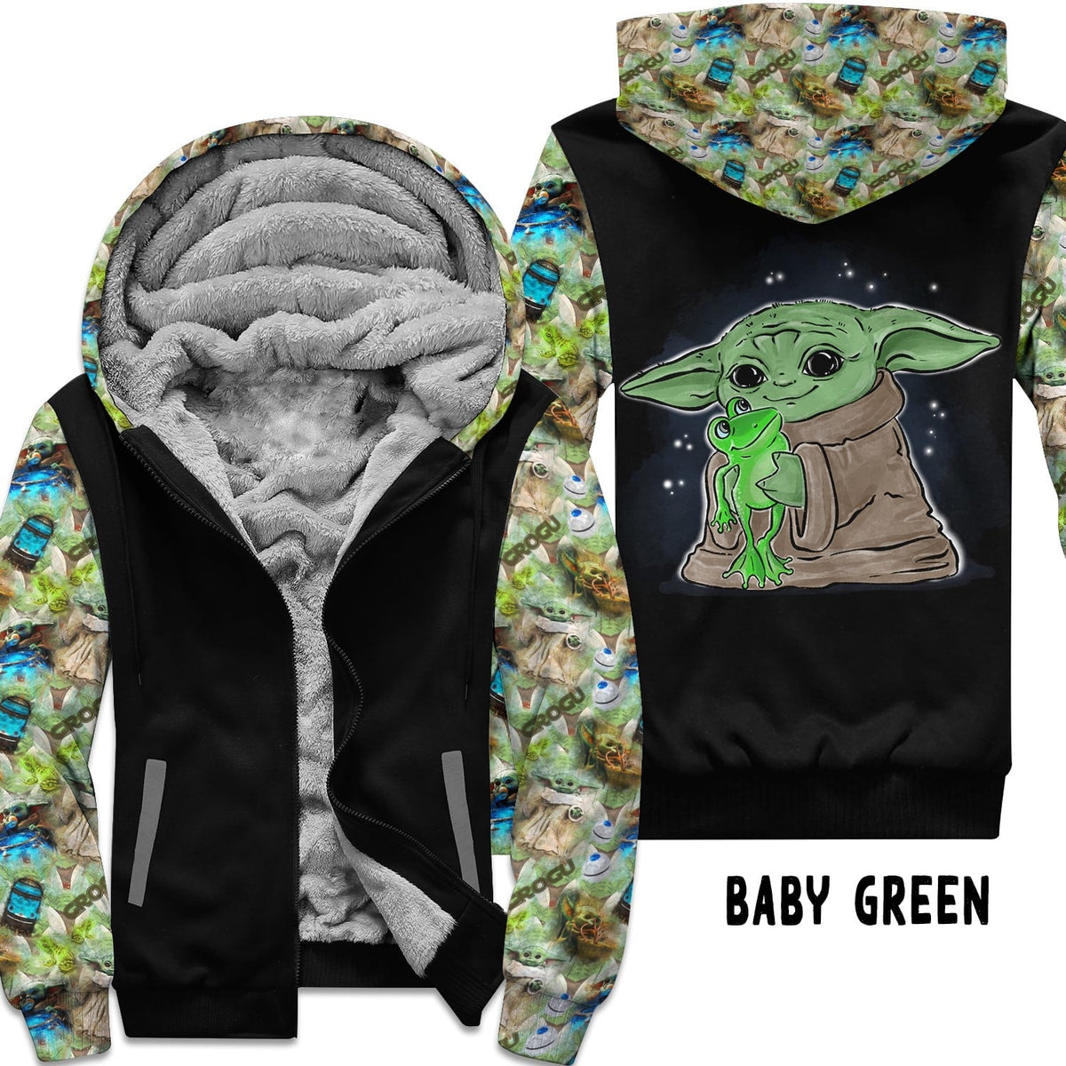 JACKET RUN 14-BABY GREEN-FLEECE OR COTTON LINER-PREORDER CLOSING 12/16