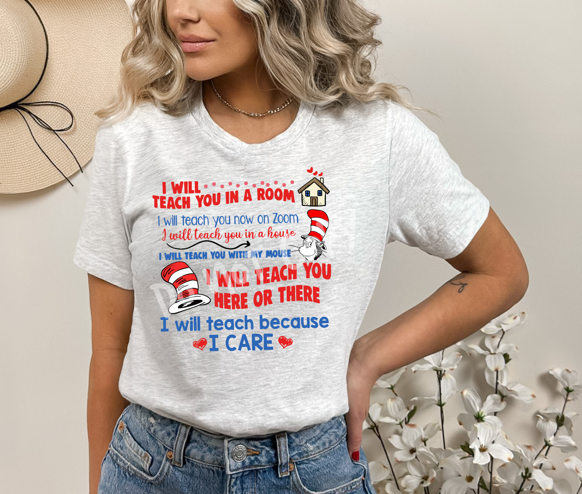 TEACH BECAUSE I CARE TEE